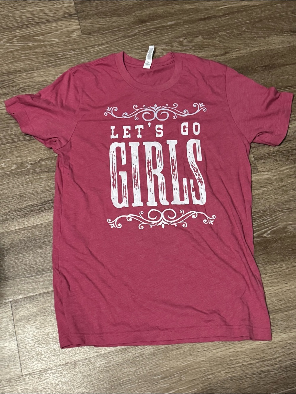 Pink Graphic 'LET'S GO GIRLS' Short Sleeve Tee